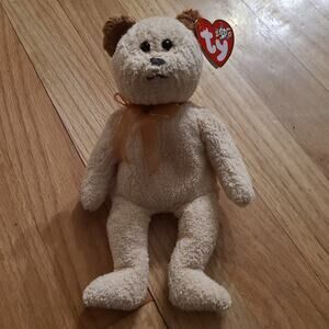 Huggy Ty Beanie Baby NWT TY 2000 Vintage Stuffed Animal Bear Plushie Collectible
